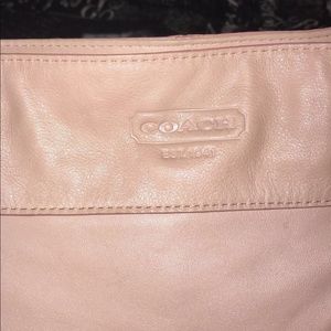 Pink leather Coach